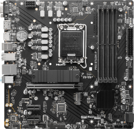 MSI PRO B760M-P DDR5 6800MHz(OC) M.2 HDMI mATX 1700p