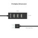 UNITEK TYPE-A TO 4 PORT USB HUB 80CM KABLO(Y-2140)